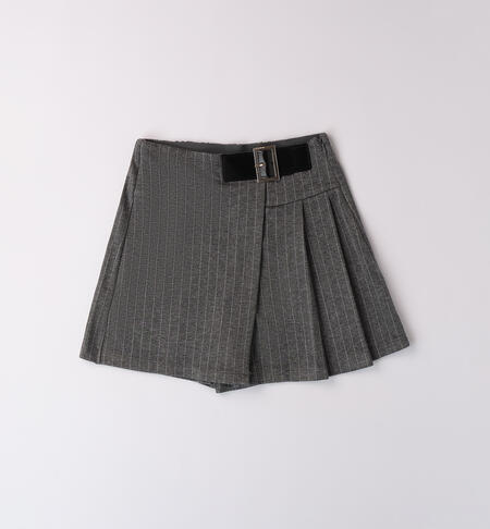 Shorts eleganti bambina GRIGIO MELANGE-8993