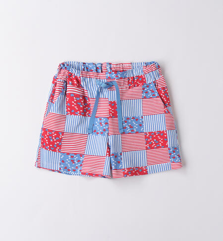 Shorts per bambina ROSSO