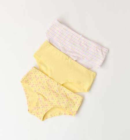 Girl's yellow knickers GIALLO-1415