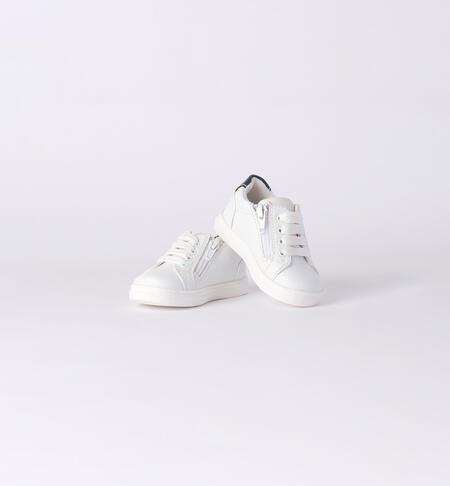 Sneaker bianca bambino BIANCO