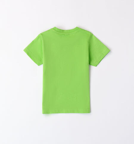 Boys' coloured T-shirt in 100% cotton GREEN-5134