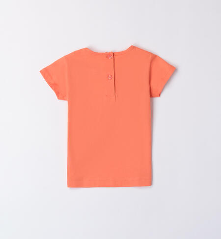 Girls' orange T-shirt ARANCIO-2221