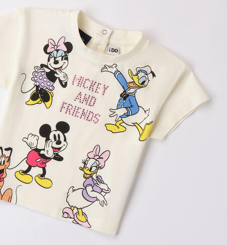 T-shirt bianca Disney per bambina MILK-0111