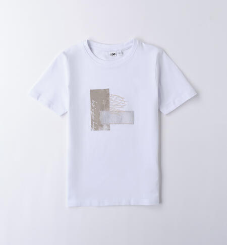 Short-sleeve boy's shirt WHITE