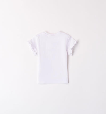 T-shirt bimba 100% cotone BIANCO-0113