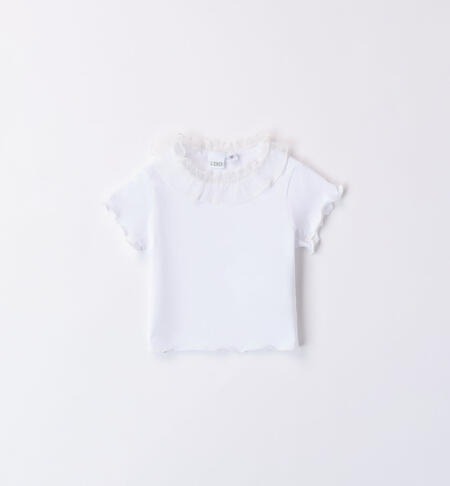White girls' T-shirt BIANCO-0113