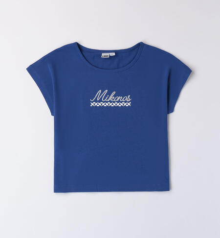 Blue T-shirt for girls BLUE