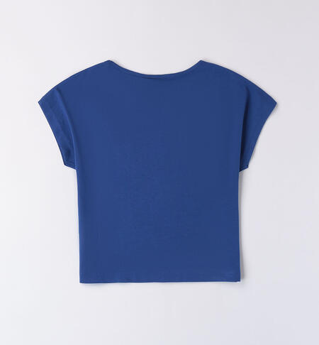T-shirt blu per ragazza ROYAL SCURO-3755