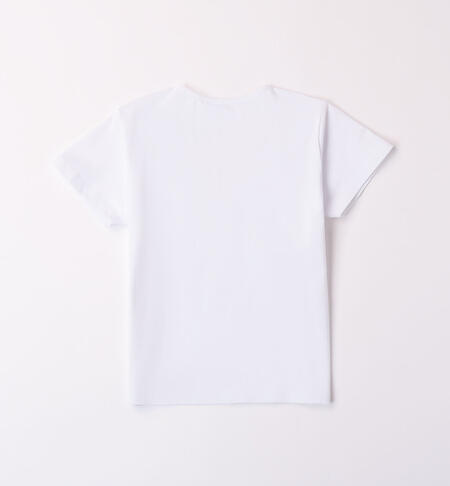 T-shirt con anello per ragazza BIANCO-0113