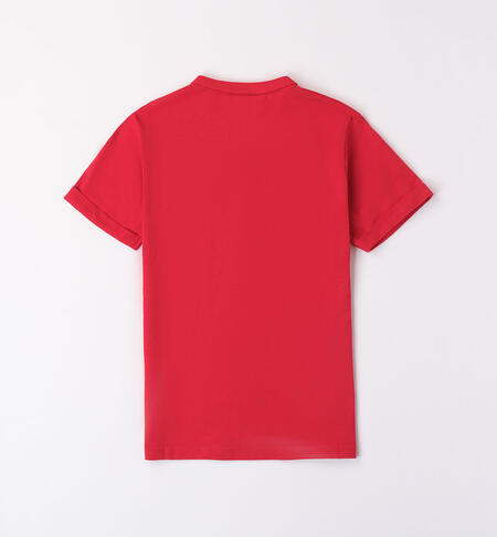 Boys' T-shirt with buttons ROSSO-2253
