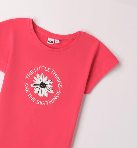 T-shirt con fiore per ragazza CORALLO-2343