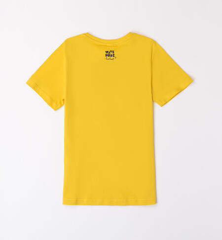 T-shirt with a large print GIALLO-1516