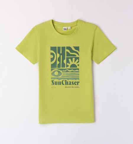 T-shirt con stampa per ragazzo VERDE-5266