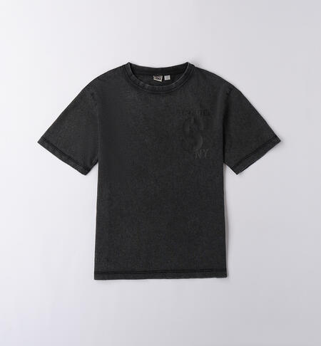 T-Shirt cotone ragazzo NERO