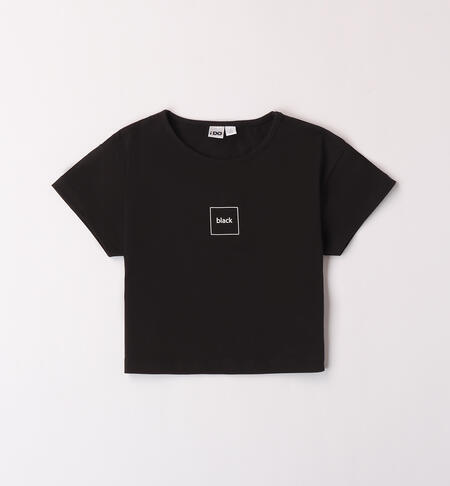Black T-shirt for girls BLACK