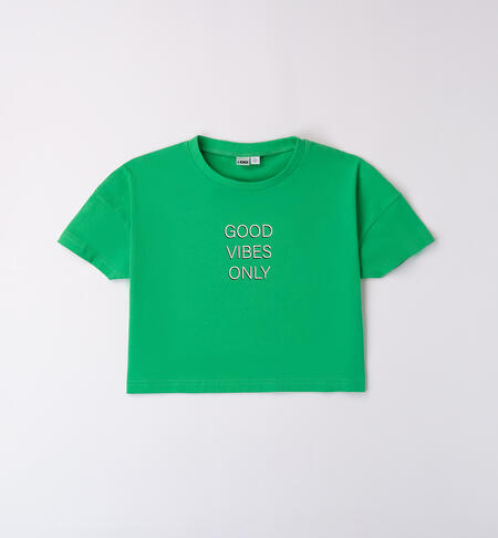 T-shirt per ragazza iDO VERDE-5143