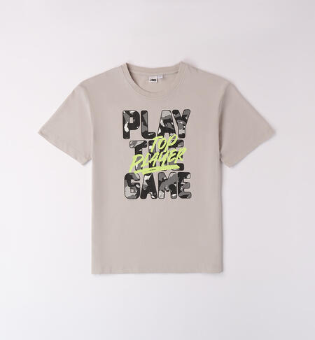 T-shirt ragazzo 100% cotone GRIGIO-0515