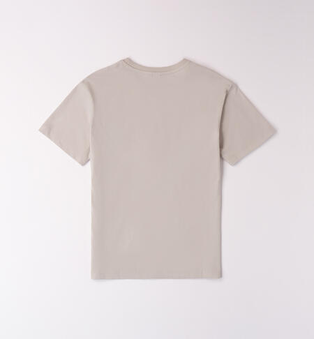 T-shirt ragazzo 100% cotone GRIGIO-0515