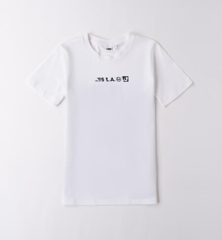 T Shirt ragazzo iDO BIANCO