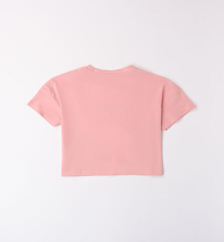 T-shirt rosa per ragazza ROSE-2312