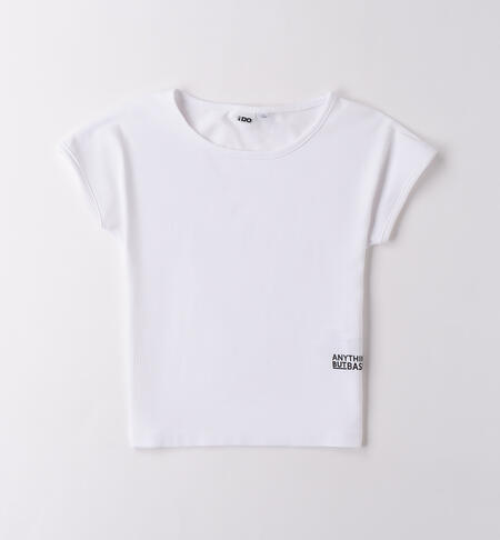 T-shirt unisex per ragazzi BIANCO