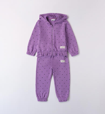 Girl polka dot jumpsuit VIOLET