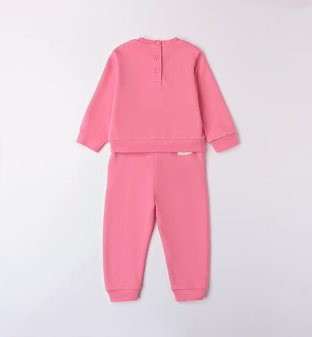 Girl suit with bear FUCSIA-2425