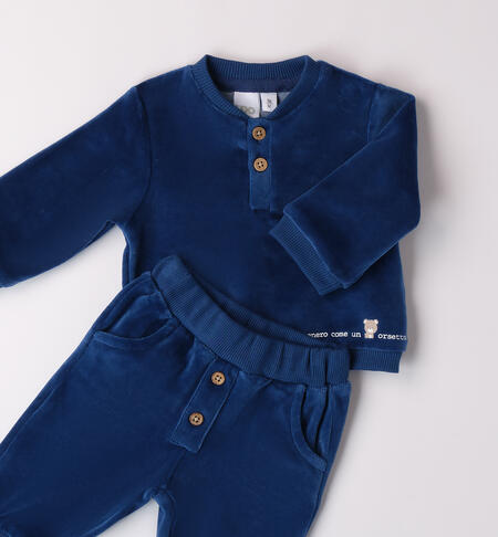 Velvet Baby Suit BLU-3766