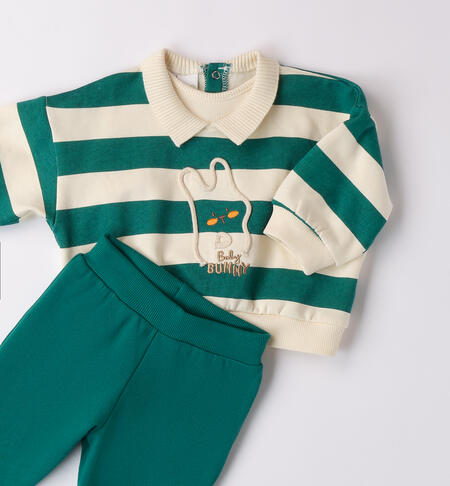 Cotton Baby Suit LATTE-VERDE-6ASQ