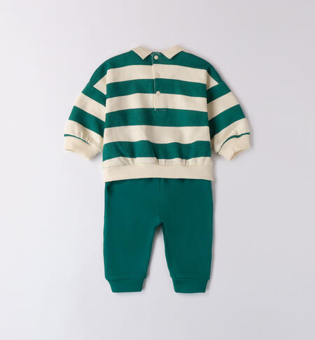 Cotton Baby Suit LATTE-VERDE-6ASQ