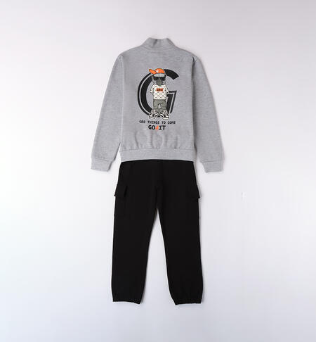 iDO boy's tracksuit GRIGIO MELANGE-8992