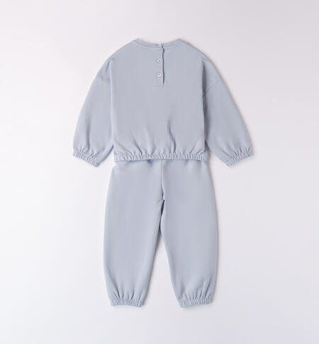 Teddy bear tracksuit for girls AZZURRO-3811