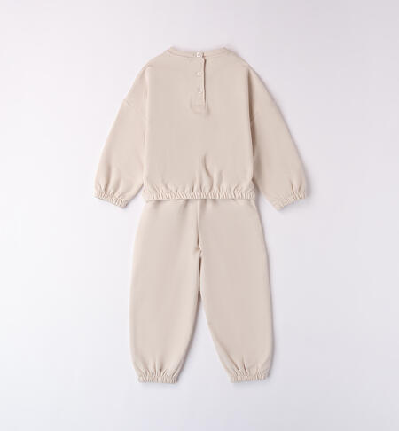 Teddy bear tracksuit for girls CRYSTAL GRAY-2911