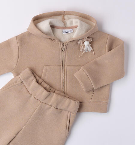 Girl's tracksuit BEIGE-0941