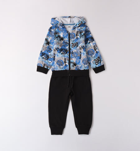 Tuta sportiva bambino BIANCO-NERO-6AZE