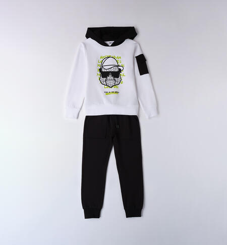 Boy's sports tracksuit BIANCO-0113