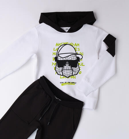 Boy's sports tracksuit BIANCO-0113