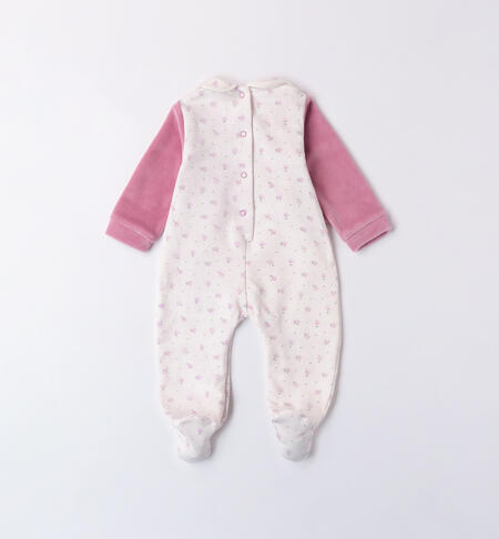 Velvet Baby Girl Romper PANNA-ROSA-6ATH