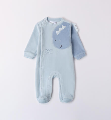 Tutina ciniglia neonato AZZURRO