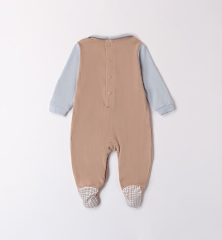 Cotton Newborn Romper BEIGE-0437