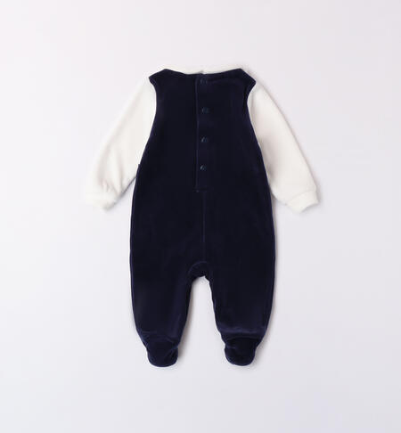 Velvet Baby Romper NAVY-3558