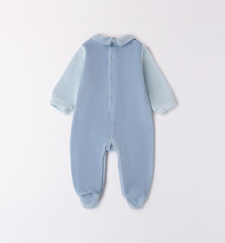 Tutina in ciniglia neonato 
 L.BLUE-3964