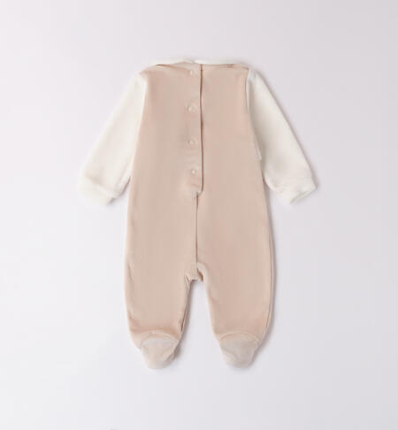 Velvet Baby Girl Romper PANNA-0112