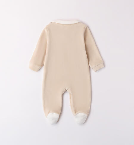 Velvet Baby Romper ECRU'-0164