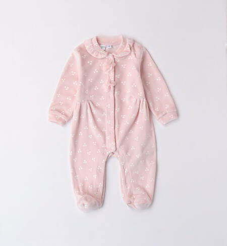 Winter Baby Girl Romper ROSA-PANNA-6ATB