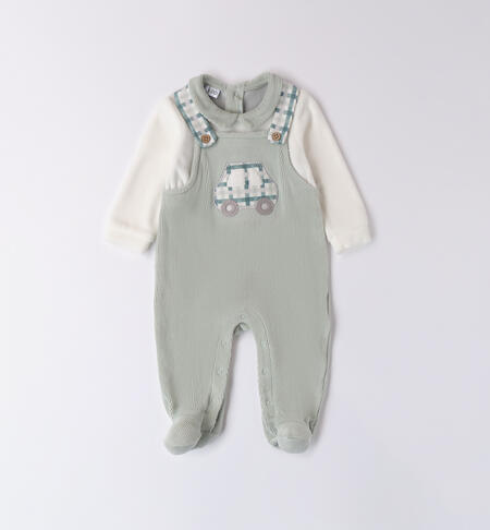 Winter Baby Romper VERDE SALVIA-4817