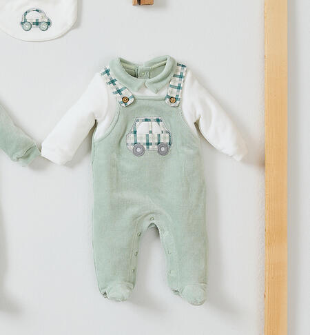 Winter Baby Romper VERDE SALVIA-4817