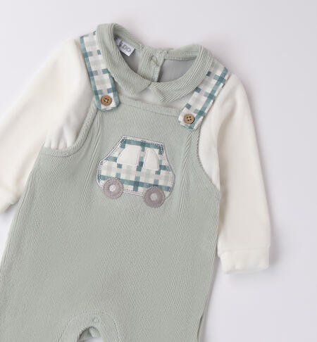 Winter Baby Romper VERDE SALVIA-4817