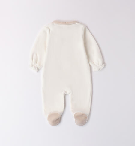 Velvet Baby Girl Romper PANNA-0112