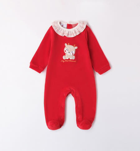 Christmas Baby Girl Romper ROSSO-2253